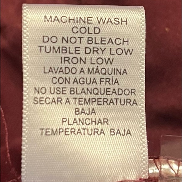 Love Tree Utility Cargo Jacket | Maroon Wine Red | Drawstring Waist | Size L - Picture 5 of 6